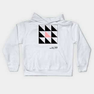 Pink Flag // Minimalist Graphic Artwork Design Kids Hoodie